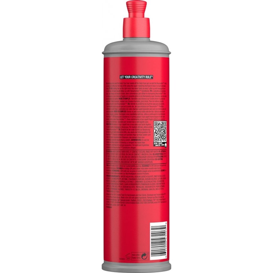 Tigi Bed Head Resurrection Super Repair Šampūnas - regenerujący szampon do włosów slabych i łamliwych, 750ml