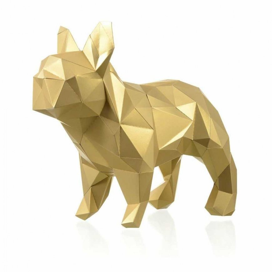 Beldizart „Wizardi 3D Papercraft Kit Bulldog“ PP-2BMA-GLD – 3