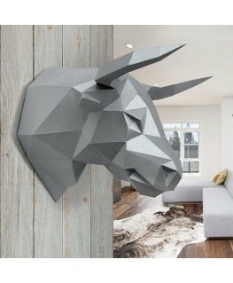 Beldizart Wizardi 3D Papercraft Kit Bull PP-1BUL-SLV