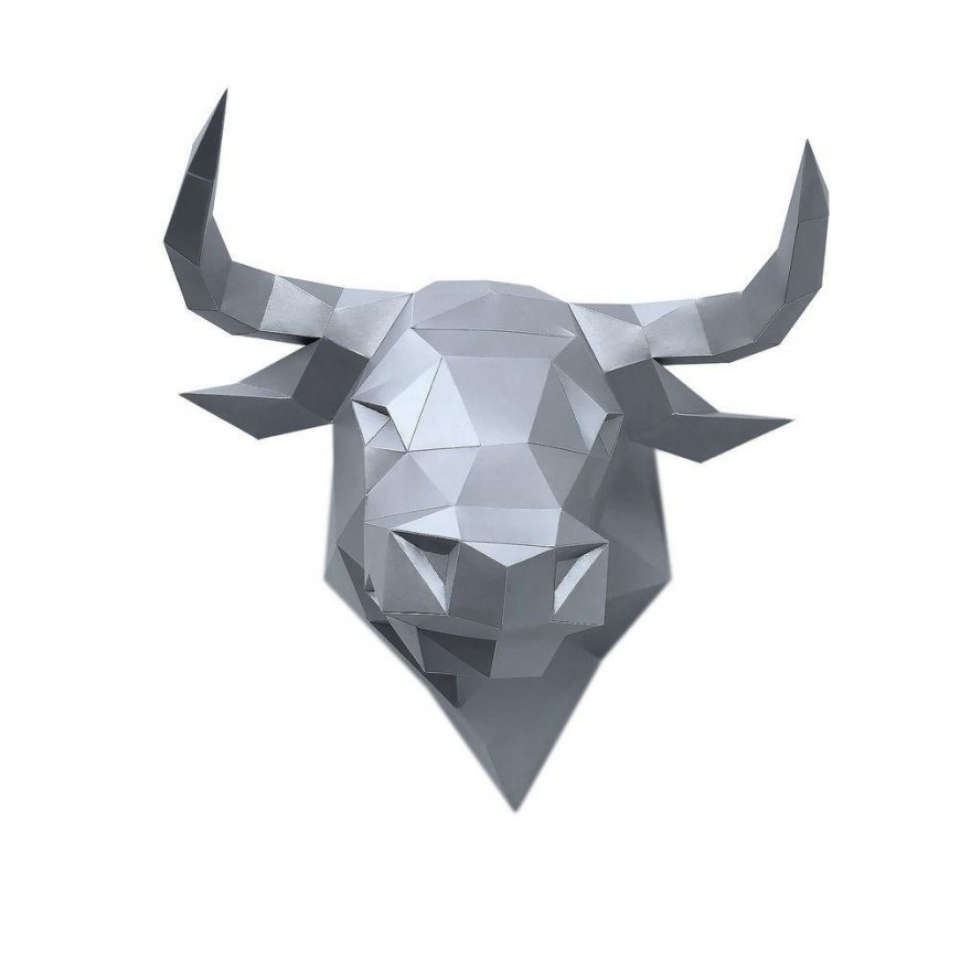 Beldizart Wizardi 3D Papercraft Kit Bull PP-1BUL-SLV – 3