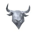 Beldizart Wizardi 3D Papercraft Kit Bull PP-1BUL-SLV Beldizart Wizardi 3D Papercraft Kit Bull PP-1BUL-SLV