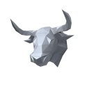 Beldizart Wizardi 3D Papercraft Kit Bull PP-1BUL-SLV Beldizart Wizardi 3D Papercraft Kit Bull PP-1BUL-SLV