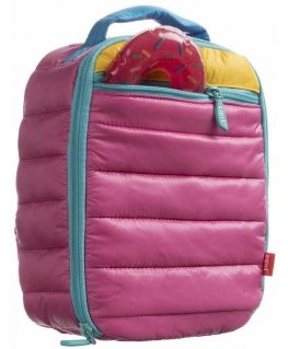 Lunch box + packet of ice, ZIPIT, Puffer Lunch Bag, LB-P1, Pink
