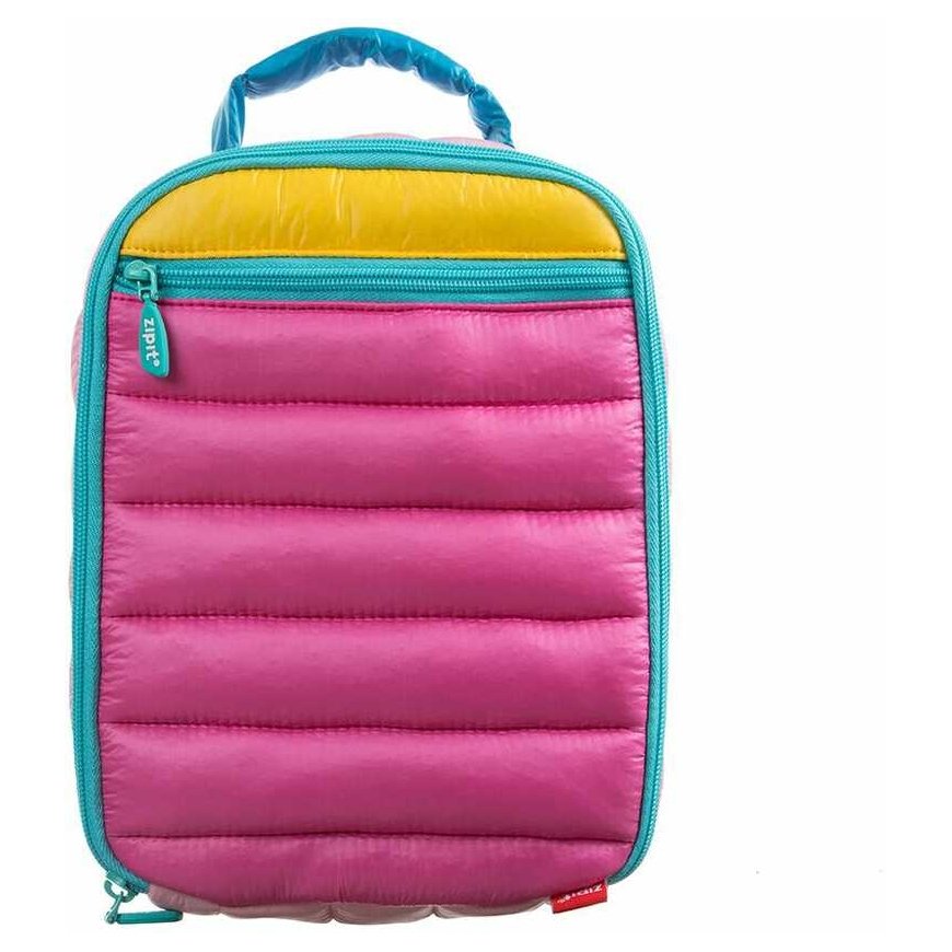 Pietų dėžutė + pakelis ledo, ZIPIT, Puffer Lunch Bag, LB-P1, Rožinės spalvos – 2