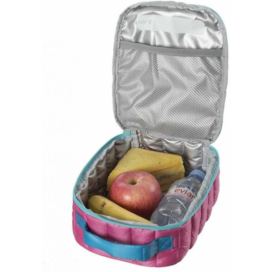 Pietų dėžutė + pakelis ledo, ZIPIT, Puffer Lunch Bag, LB-P1, Rožinės spalvos – 3