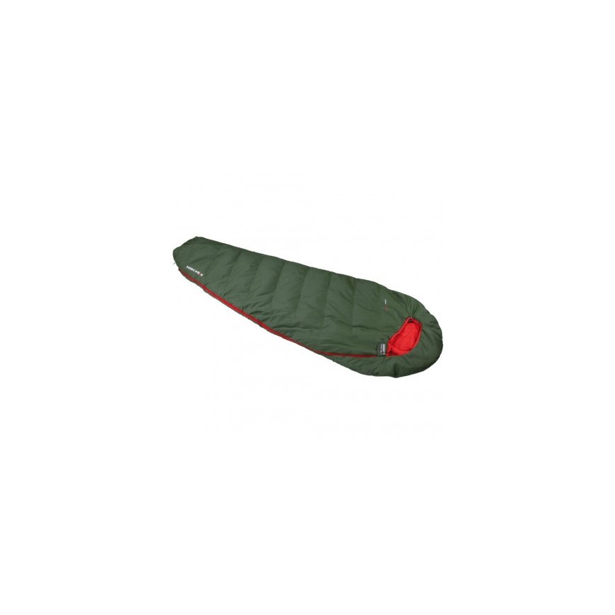 High Peak mummy sleeping bag Pak 600 ECO (dark green/red)