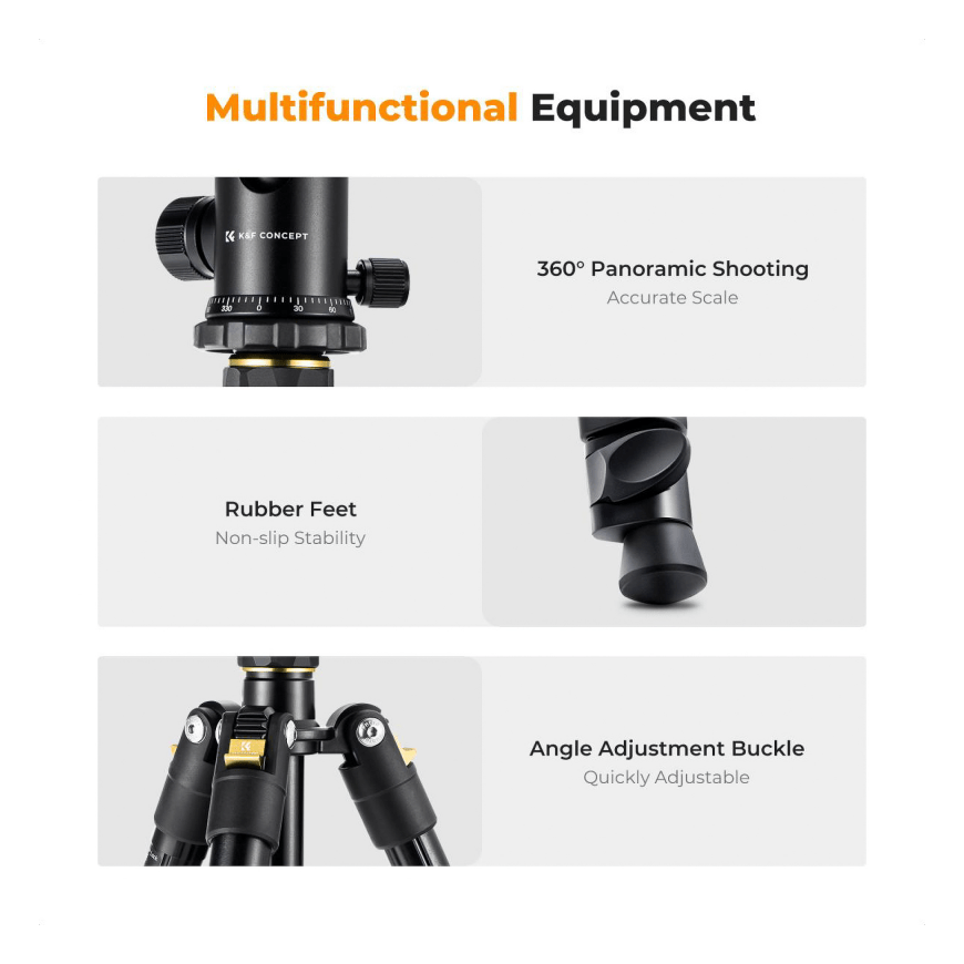 Kampf K&F Concept B234A1 tripod with BH-28 ball head – 3