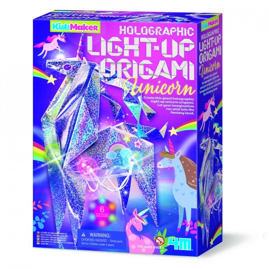 4M KidzMaker Light Up Holographic Origami: