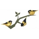 Beldizart Wizardi 3D Papercraft Kit Birds (Gold) PP-1PTC-2GB Beldizart Wizardi 3D Papercraft Kit Birds (Gold) PP-1PTC-2GB