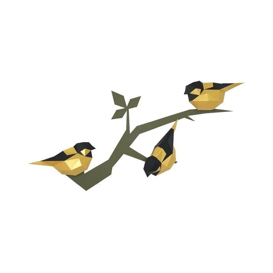 Beldizart Wizardi 3D Papercraft Kit Birds (Gold) PP-1PTC-2GB – 3