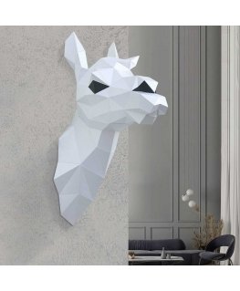 Beldizart WIZARDI 3D popieriniai amatų modeliai Lama (balta) PP-1LAM-WHT