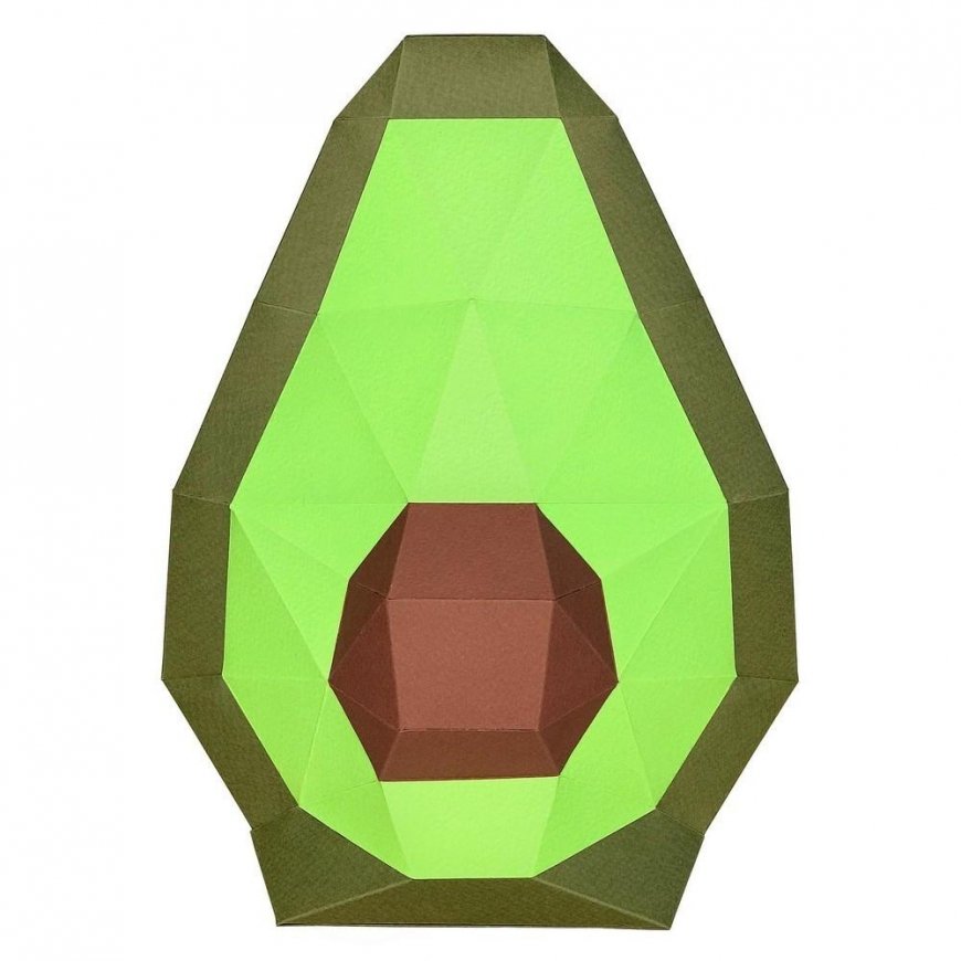 Beldizart WIZARDI 3D Paper Craft Models Avocado PP-2AVO-3WAS – 2