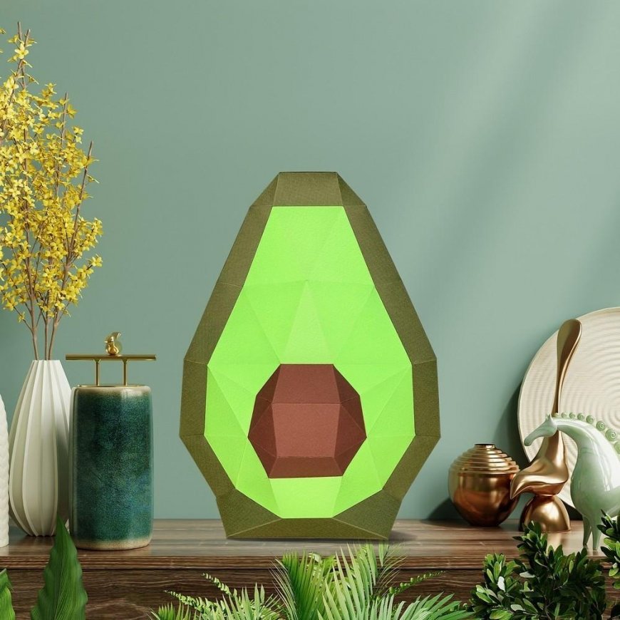 Beldizart WIZARDI 3D Paper Craft Models Avocado PP-2AVO-3WAS – 3