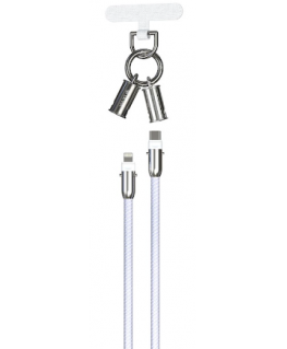 Devia 2in1 Lanyard 27W USB-C - Lightning Cable 1.2m