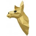 Beldizart WIZARDI 3D Paper Craft Models Lama (Gold) PP-1LAM-GLD Beldizart WIZARDI 3D Paper Craft Models Lama (Gold) PP-1LAM-GLD