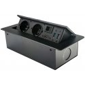 Spacetronik SPS-D26B V2 openable tabletop socket Spacetronik SPS-D26B V2 openable tabletop socket