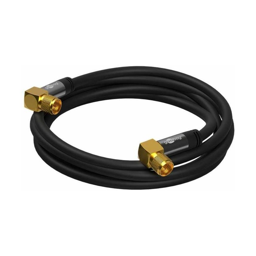 FF SAT Juoda Angled Goobay 5m antenos jungtis – 3