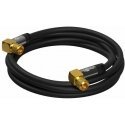 FF SAT Black Angled Goobay 5m antenna connector FF SAT Black Angled Goobay 5m antenna connector