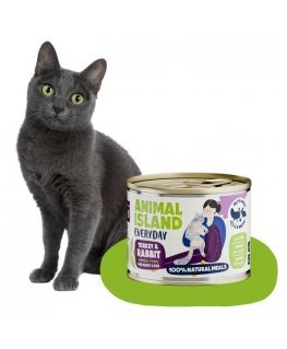 ANIMAL ISLAND Everyday Turkey and rabbit - wet cat food - 200g