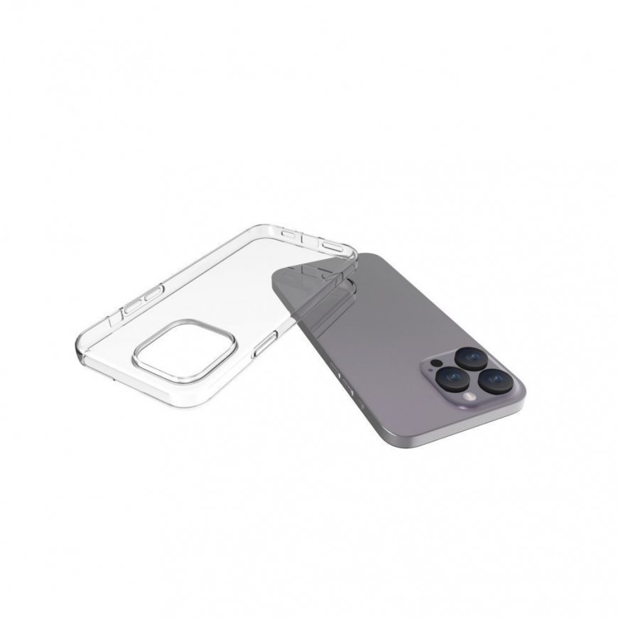 Apple iPhone 15 Pro Max Clear Silicone Case 1.5mm TPU Transparent