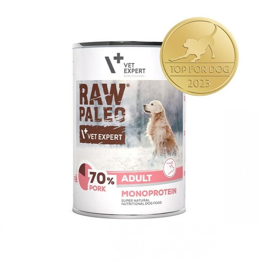 VetExpert RAW PALEO Adult Monoprotein Pork
