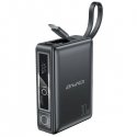 AWEI PowerBank z wbudowanym kablem P87K 10000mAh czarny|black 30 AWEI PowerBank z wbudowanym kablem P87K 10000mAh czarny|black 30