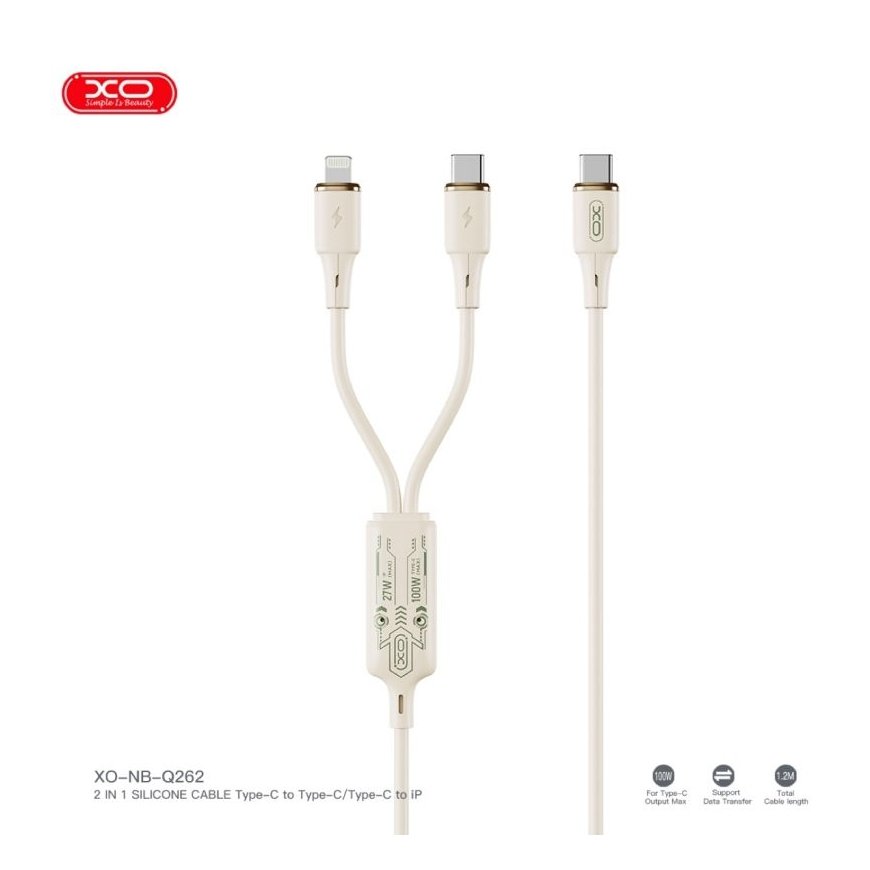 XO cable NB-Q282B PD USB-C - USB-C 1,0m 60W black