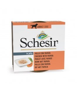 SCHESIR Vistas gaļa ar papaiju želejā - mitrā suņu barība - 150g