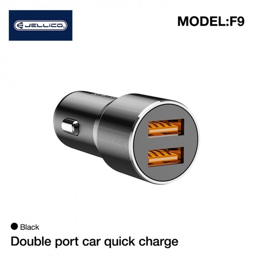 Jellico F9 36W Компактная Авто DC 12-24V Двух гнезд 18W USB 3.1A – 2