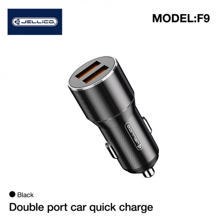 Jellico F9 36W Компактная Авто DC 12-24V Двух гнезд 18W USB 3.1A – 4