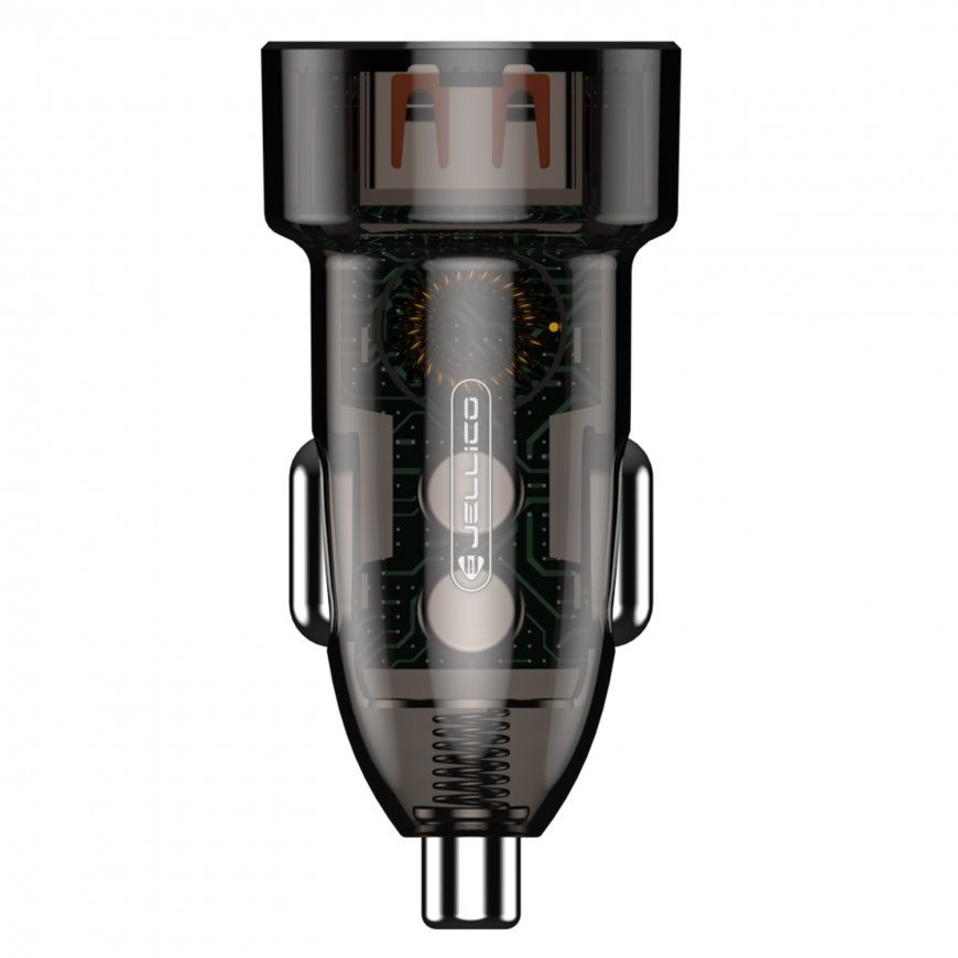 Jellico F12 48W Caurspīdīgs Divu Portu Ātrais Adaptīvais Auto Lā – 2
