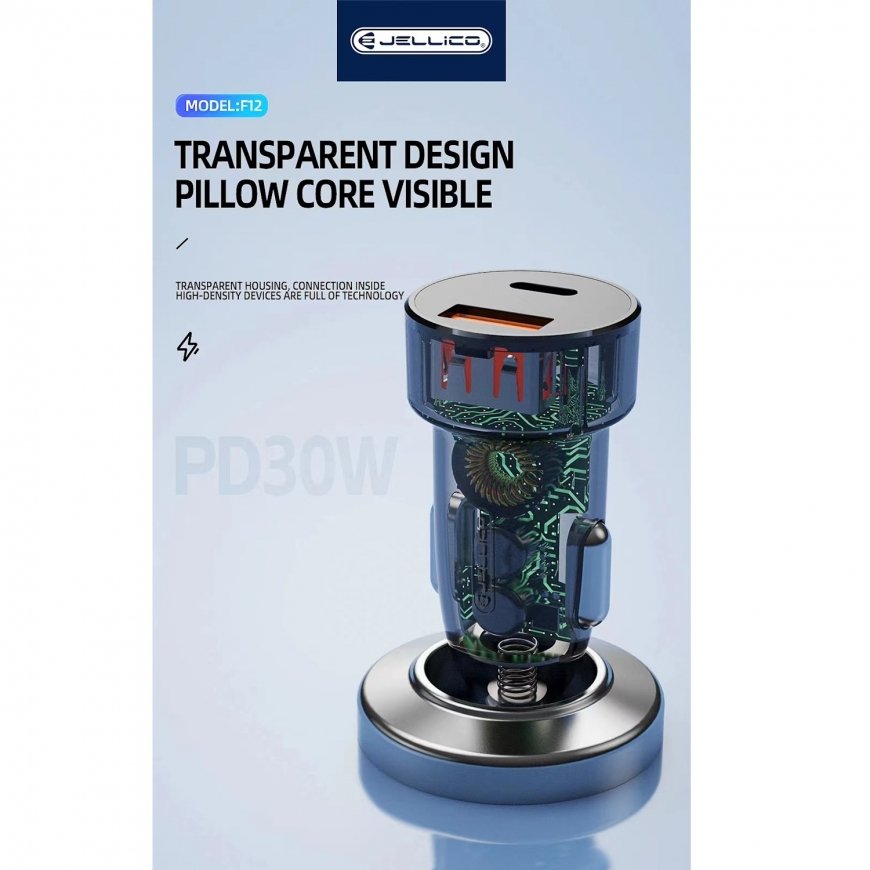 Jellico F12 48W Прозрачное Двойное Быстрое Адаптивное Зарядное У – 4