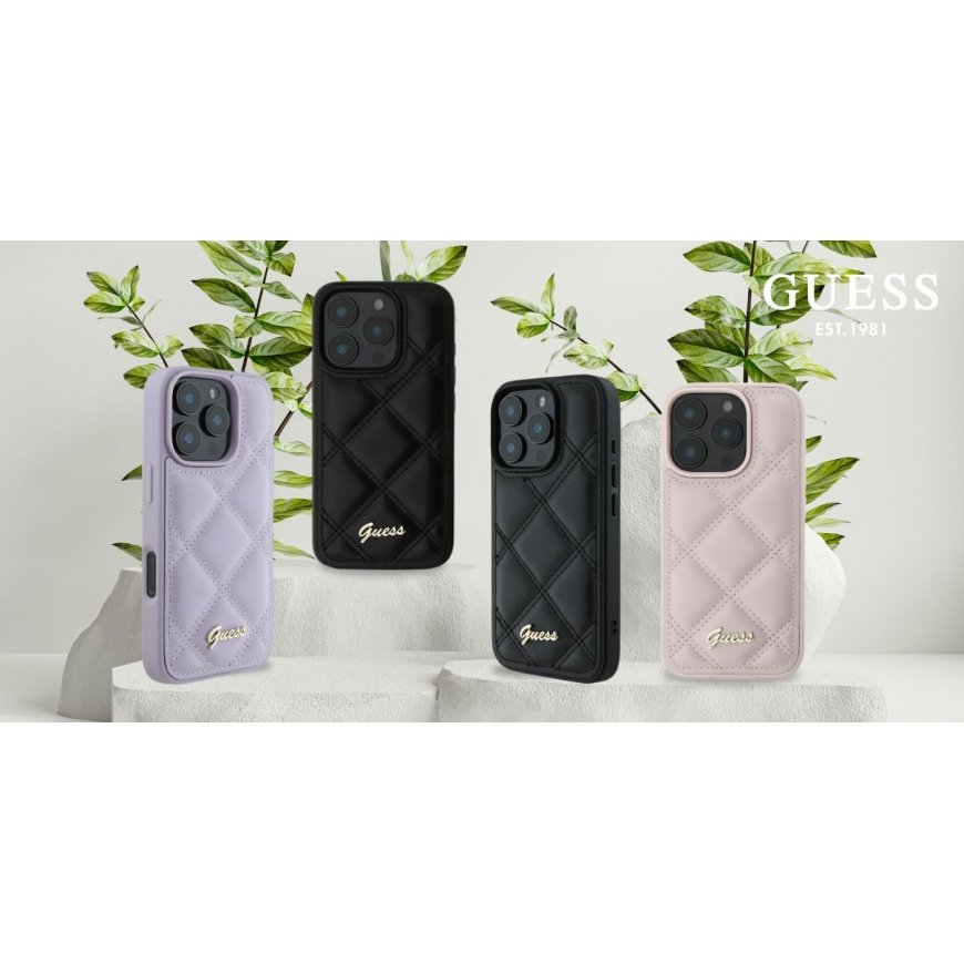 Guess GUHMP16LPSAHMCU iPhone 16 Pro 6.3" fioletowy|purple hardc