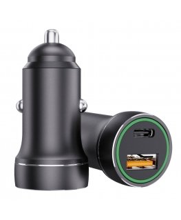 Jellico F4 38W Alumiinium Dual Port Auto Kiire Kohanduv Laadija