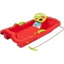 Enero PLASTIC SLEDGE WITH BRAKE AND HAND ADAŚ 84x43x25cm RED Enero PLASTIC SLEDGE WITH BRAKE AND HAND ADAŚ 84x43x25cm RED