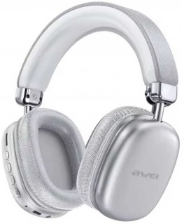 Wireless headphones Awei AT7 silver