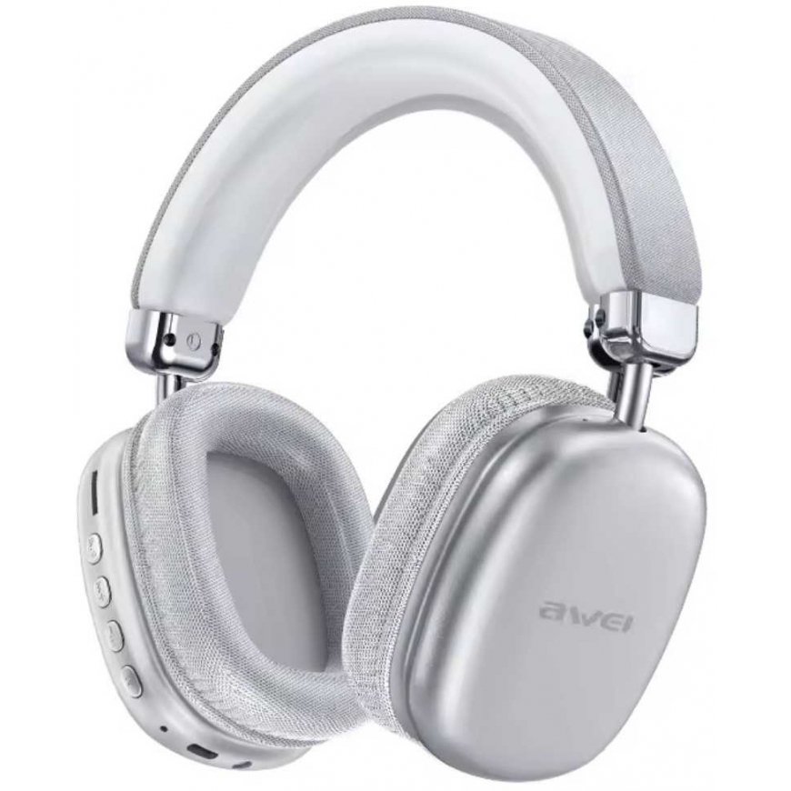 Wireless headphones Awei AT7 silver