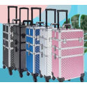 Aptel Kosmetikos priemonių lagaminas ant ratukų BEAUTY TRAVEL CASE 3IN1 Juodas/Sidabrinis Aptel Kosmetikos priemonių lagaminas ant ratukų BEAUTY TRAVEL CASE 3IN1 Juodas/Sidabrinis