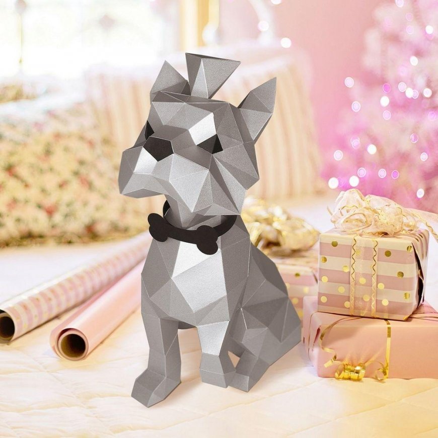 Photo Frame Beldizart Wizardi 3D Papercraft Kit Yorkshire Terrier PP-2YOR-SLV – 3