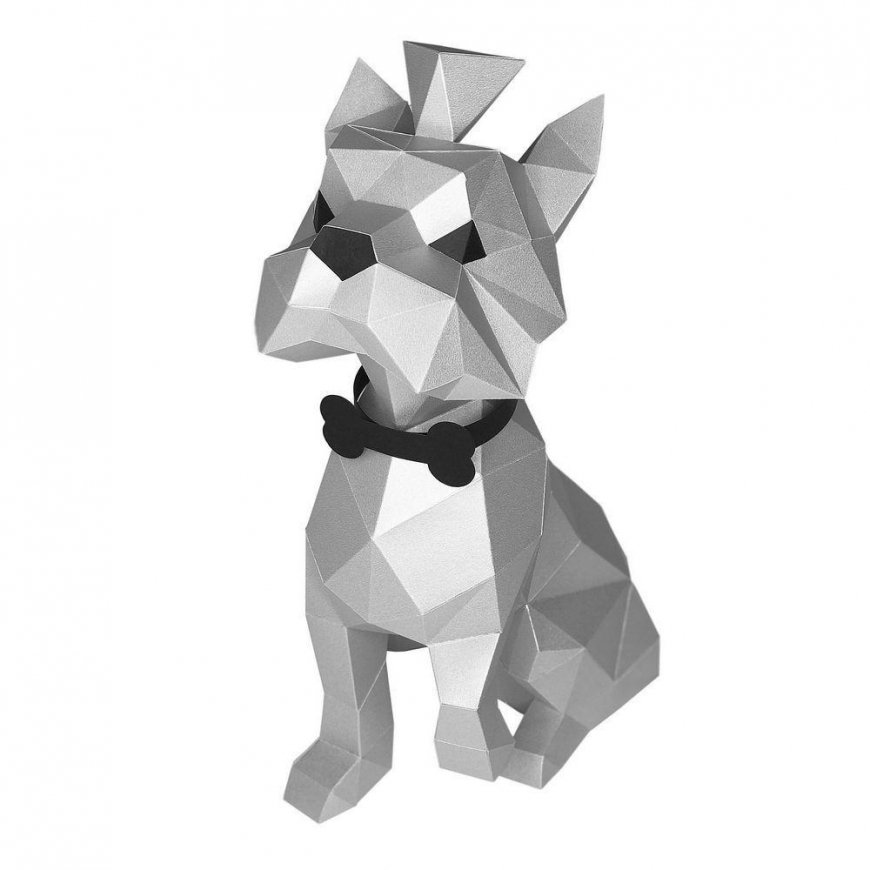 Photo Frame Beldizart Wizardi 3D Papercraft Kit Yorkshire Terrier PP-2YOR-SLV – 4