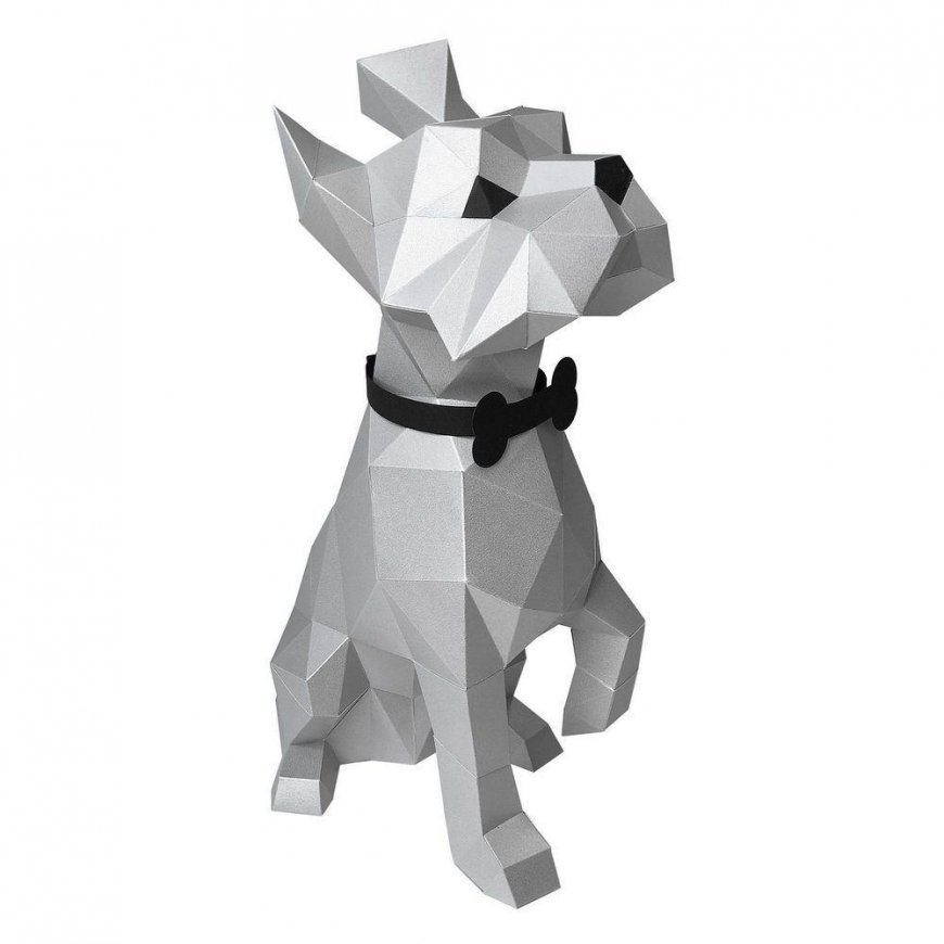 Photo Frame Beldizart Wizardi 3D Papercraft Kit Yorkshire Terrier PP-2YOR-SLV – 5