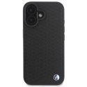 Case BMW BMHMP16S23RDDK iPhone 16 6.1" black/black hardcase Sign Leather Diamond Metal Logo MagSafe Case BMW BMHMP16S23RDDK iPhone 16 6.1" black/black hardcase Sign Leather Diamond Metal Logo MagSafe