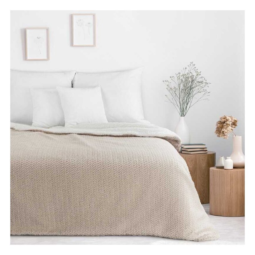 Eurofirany BLANKET/LARIS/BEIGE 130X170 BEIGE