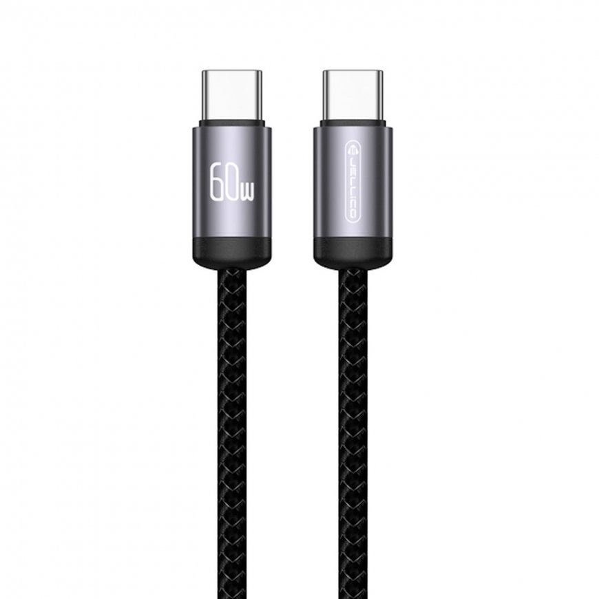 Jellico B27 Pīta Auduma Universāls USB-C uz USB-C Datu & Ātrais