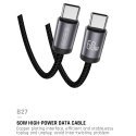 Jellico B27 Woven Cotton Universal USB-C to USB-C Data & Fast PD Jellico B27 Woven Cotton Universal USB-C to USB-C Data & Fast PD