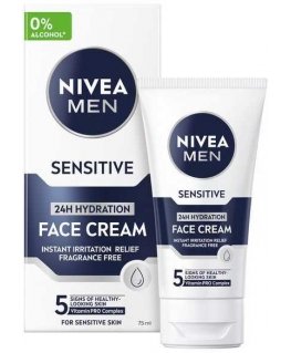 Nivea Jautrus veido kremas - Drėkinamasis kremas vyrams - 75 ml