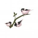 Beldizart Wizardi 3D Papercraft Kit Birds (rožinės spalvos) PP-1PTC-2PB Beldizart Wizardi 3D Papercraft Kit Birds (rožinės spalvos) PP-1PTC-2PB