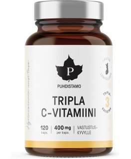 Pudhistamo Tripla vitamin C 400mg, 120caps