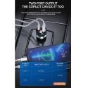 Jellico F13 52.5W Metal Dual Port Car Fast Adaptive Charger USB Jellico F13 52.5W Metal Dual Port Car Fast Adaptive Charger USB