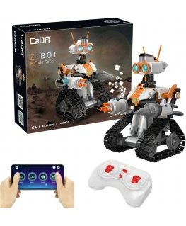 Kit klocki konstrukcyjne CaDA Zdalnie sterowany Z.BOT Code Robot RC Programming Robotyka Światło LED 462 elements